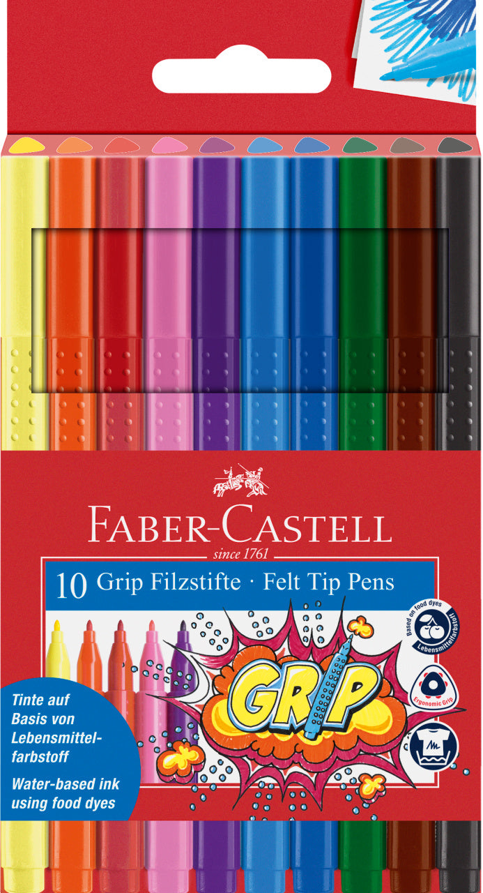 CARIOCA 10 CULORI GRIP FABER-CASTELL CARIOCA 10 CULORI GRIP FABER-CASTELL